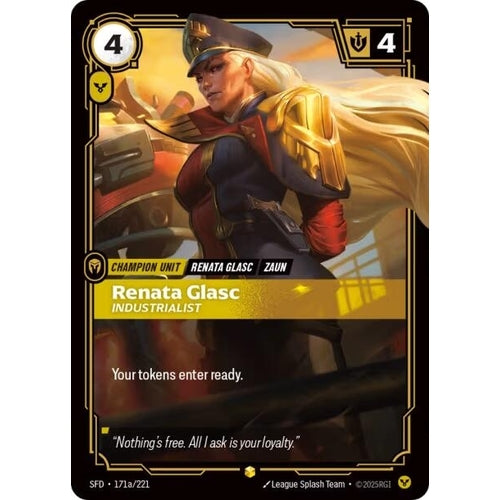 Image for Renata Glasc - Industrialist (Alternate Art) (171a/221) (Spiritforged) - Riftbound: League of Legends Trading Card Game