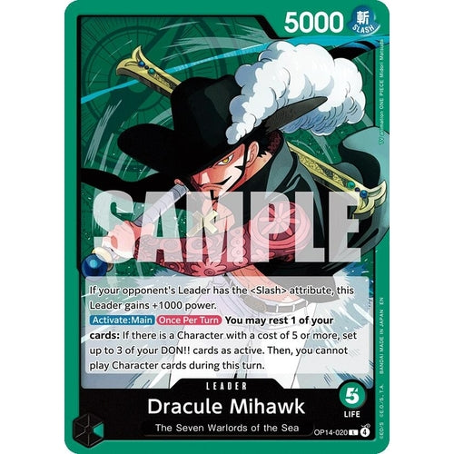 Image for Dracule Mihawk - OP14-020 (OP14-020) (The Azure Sea's Seven) - One Piece Card Game