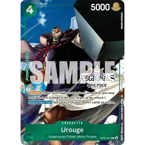 Image for Urouge (Online Regional Participation Pack 2025 Vol.1) (OP07-021) (One Piece Promotion Cards) - One Piece Card Game