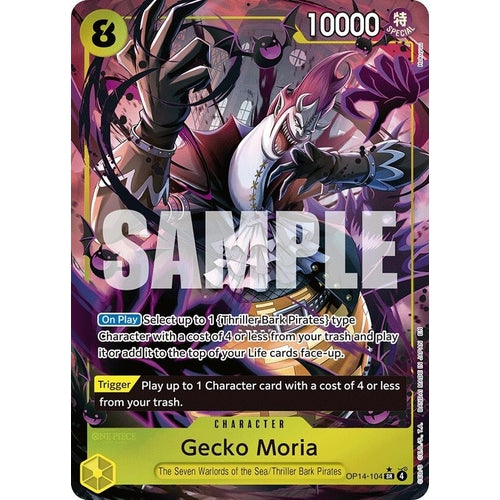 Image for Gecko Moria - OP14-104 (Alternate Art) (OP14-104) (The Azure Sea's Seven) - One Piece Card Game