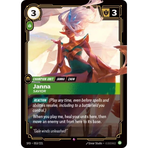 Image for Janna - Savior (053/221) (Spiritforged) - Riftbound: League of Legends Trading Card Game