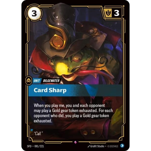 Image for Card Sharp (081/221) (Spiritforged) - Riftbound: League of Legends Trading Card Game
