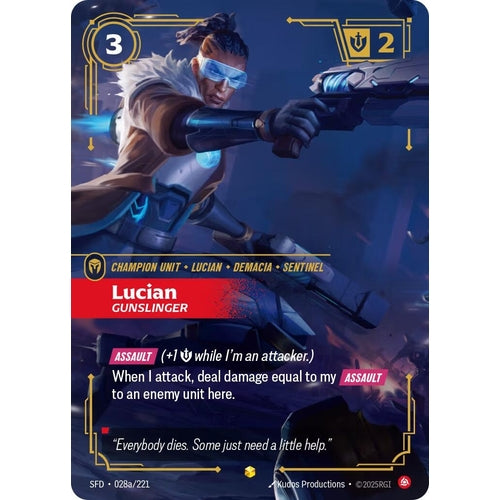 Image for Lucian - Gunslinger (Alternate Art) (028a/221) (Spiritforged) - Riftbound: League of Legends Trading Card Game