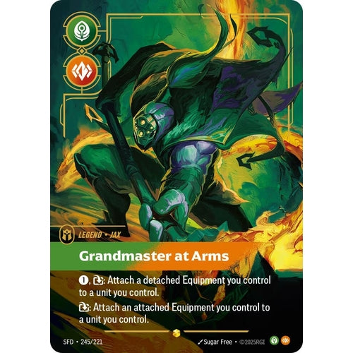 Image for Jax - Grandmaster At Arms (Overnumbered) (245/221) (Spiritforged) - Riftbound: League of Legends Trading Card Game