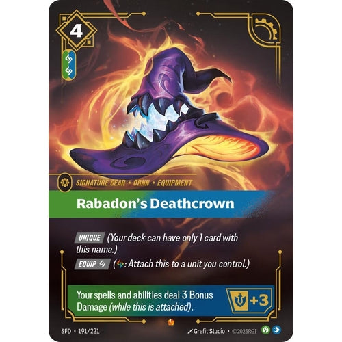Image for Rabadon's Deathcrown (191/221) (Spiritforged) - Riftbound: League of Legends Trading Card Game