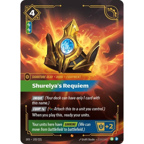 Image for Shurelya's Requiem (192/221) (Spiritforged) - Riftbound: League of Legends Trading Card Game