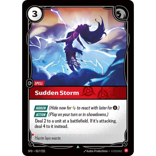 Image for Sudden Storm (017/221) (Spiritforged) - Riftbound: League of Legends Trading Card Game