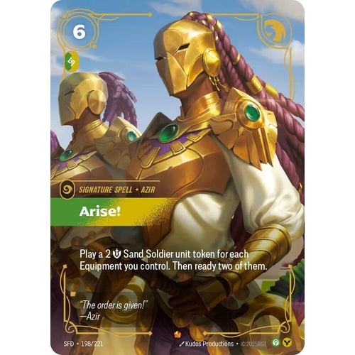 Image for Arise! (198/221) (Spiritforged) - Riftbound: League of Legends Trading Card Game
