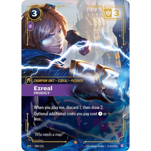 Image for Ezreal - Prodigy (149/221) (Spiritforged) - Riftbound: League of Legends Trading Card Game