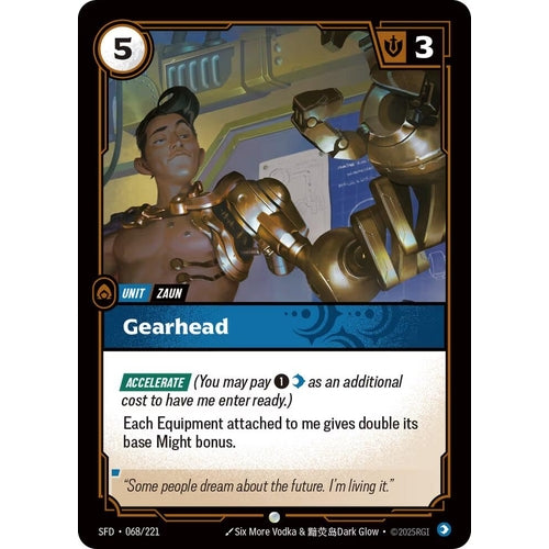 Image for Gearhead (068/221) (Spiritforged) - Riftbound: League of Legends Trading Card Game