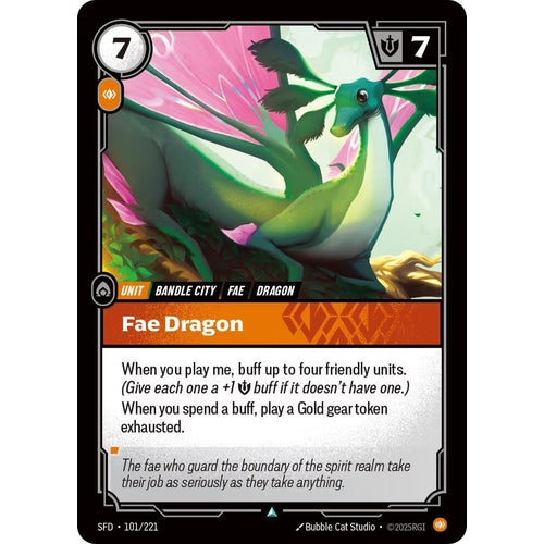 Image for Fae Dragon (101/221) (Spiritforged) - Riftbound: League of Legends Trading Card Game