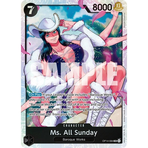 Image for Ms. All Sunday (OP14-084) (The Azure Sea's Seven) - One Piece Card Game