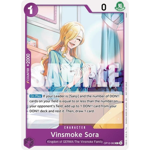 Image for Vinsmoke Sora (Tournament Pack 2026 Vol. 1) (OP12-062) (One Piece Promotion Cards) - One Piece Card Game