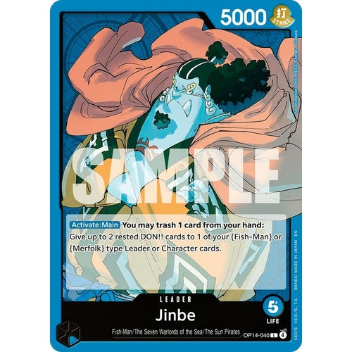 Image for Jinbe - OP14-040 (OP14-040) (The Azure Sea's Seven) - One Piece Card Game