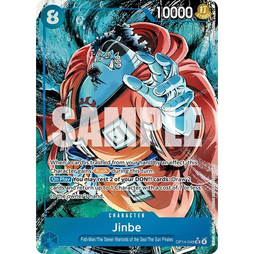 Image for Jinbe - OP14-049 (Alternate Art) (OP14-049) (The Azure Sea's Seven) - One Piece Card Game