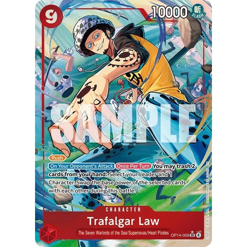 Image for Trafalgar Law - OP14-009 (Alternate Art) (OP14-009) (The Azure Sea's Seven) - One Piece Card Game