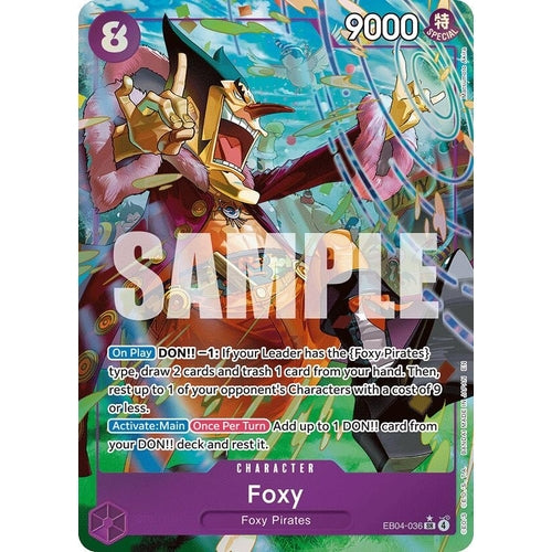 Image for Foxy (Alternate Art) (EB04-036) (The Azure Sea's Seven) - One Piece Card Game