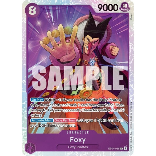 Image for Foxy (EB04-036) (The Azure Sea's Seven) - One Piece Card Game