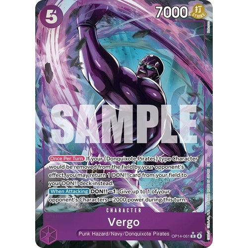Image for Vergo (Alternate Art) (OP14-061) (The Azure Sea's Seven) - One Piece Card Game