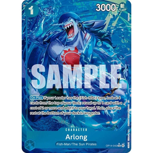 Image for Arlong (Alternate Art) (OP14-042) (The Azure Sea's Seven) - One Piece Card Game