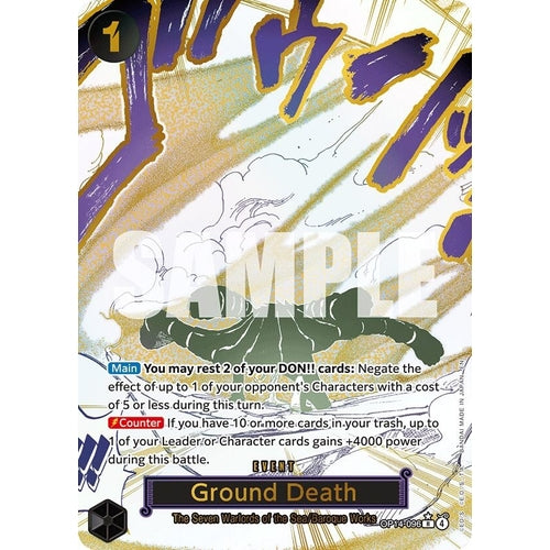 Image for Ground Death (Alternate Art) (OP14-096) (The Azure Sea's Seven) - One Piece Card Game