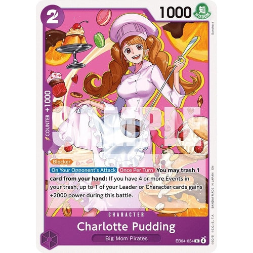 Image for Charlotte Pudding (EB04-034) (The Azure Sea's Seven) - One Piece Card Game