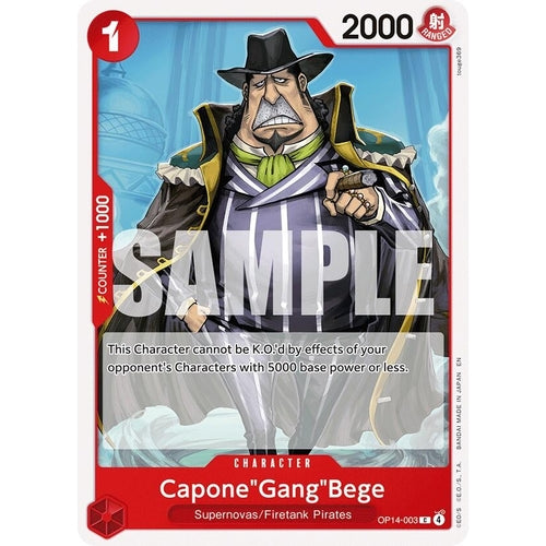 Image for Capone"Gang"Bege (OP14-003) (The Azure Sea's Seven) - One Piece Card Game