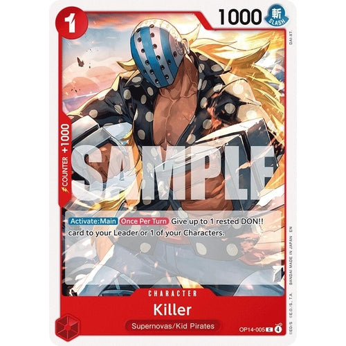 Image for Killer (OP14-005) (The Azure Sea's Seven) - One Piece Card Game