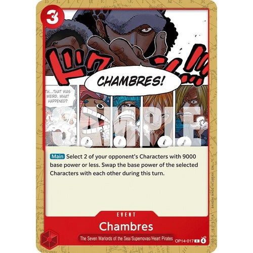 Image for Chambres (OP14-017) (The Azure Sea's Seven) - One Piece Card Game