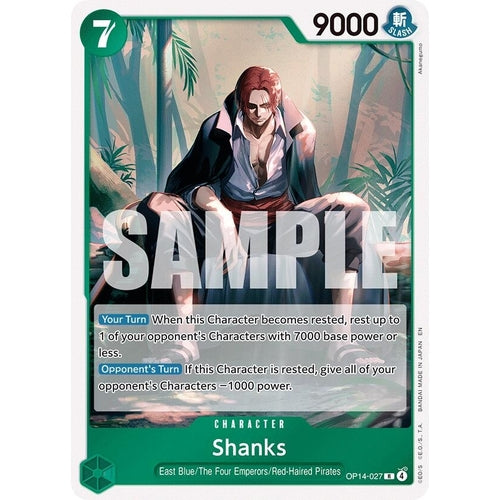 Image for Shanks (OP14-027) (The Azure Sea's Seven) - One Piece Card Game