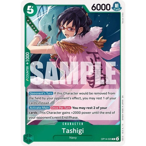 Image for Tashigi (OP14-029) (The Azure Sea's Seven) - One Piece Card Game