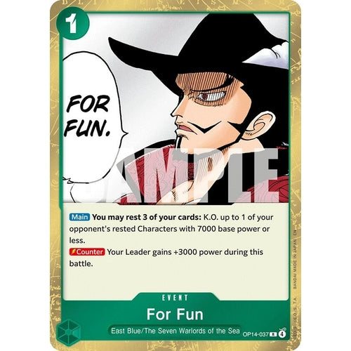 Image for For Fun (OP14-037) (The Azure Sea's Seven) - One Piece Card Game