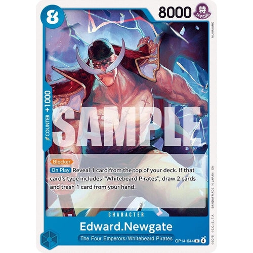 Image for Edward.Newgate (OP14-044) (The Azure Sea's Seven) - One Piece Card Game