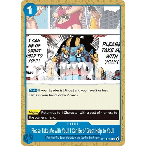 Image for Please Take Me with You!! I Can Be of Great Help to You!! (OP14-059) (The Azure Sea's Seven) - One Piece Card Game