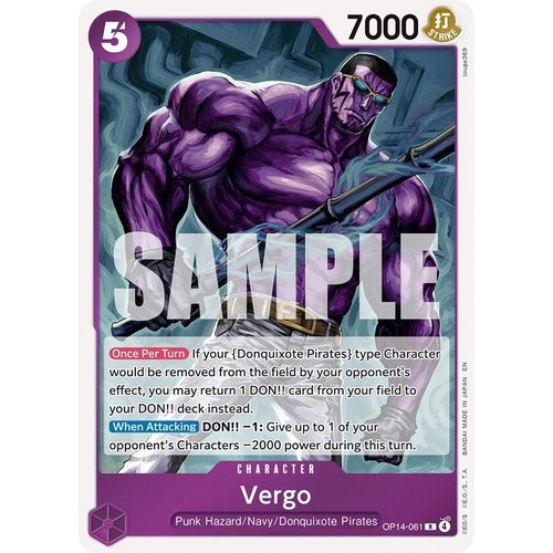 Image for Vergo (OP14-061) (The Azure Sea's Seven) - One Piece Card Game