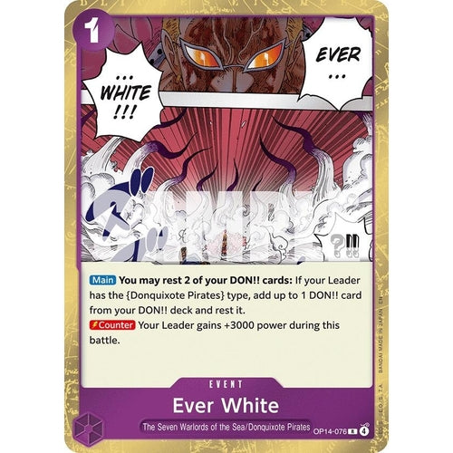 Image for Ever White (OP14-076) (The Azure Sea's Seven) - One Piece Card Game