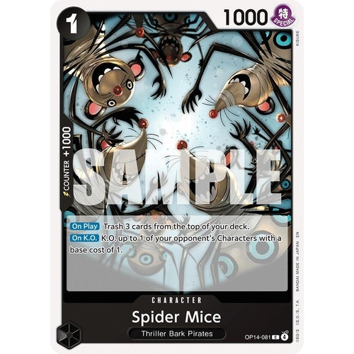 Image for Spider Mice (OP14-081) (The Azure Sea's Seven) - One Piece Card Game