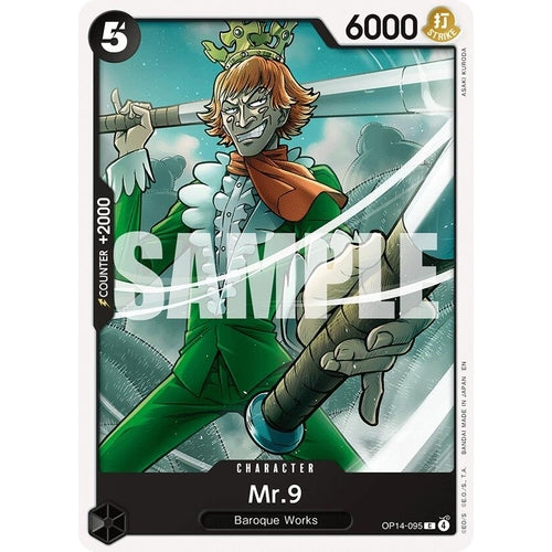Image for Mr.9 (OP14-095) (The Azure Sea's Seven) - One Piece Card Game