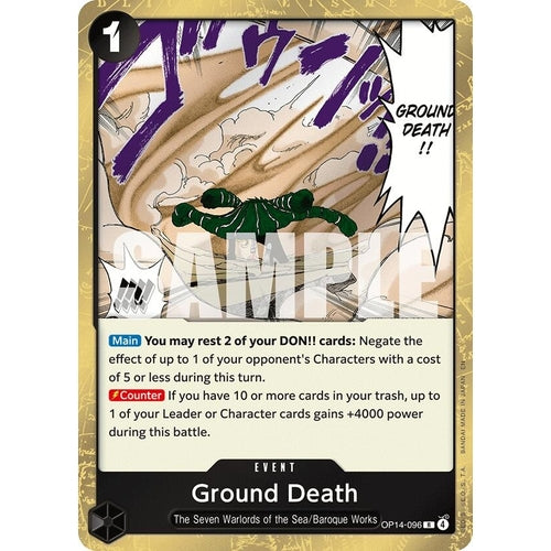 Image for Ground Death (OP14-096) (The Azure Sea's Seven) - One Piece Card Game