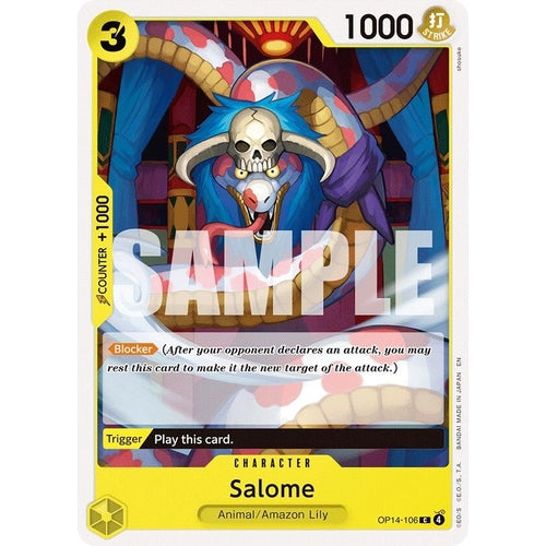 Image for Salome (OP14-106) (The Azure Sea's Seven) - One Piece Card Game
