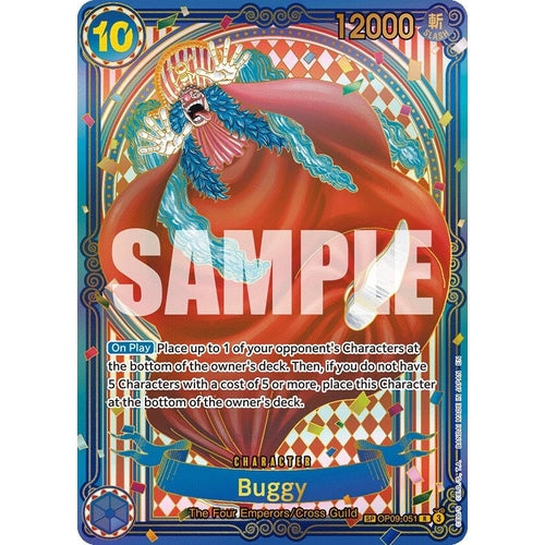 Image for Buggy - OP09-051 (SP) (Gold) (OP09-051) (The Azure Sea's Seven) - One Piece Card Game