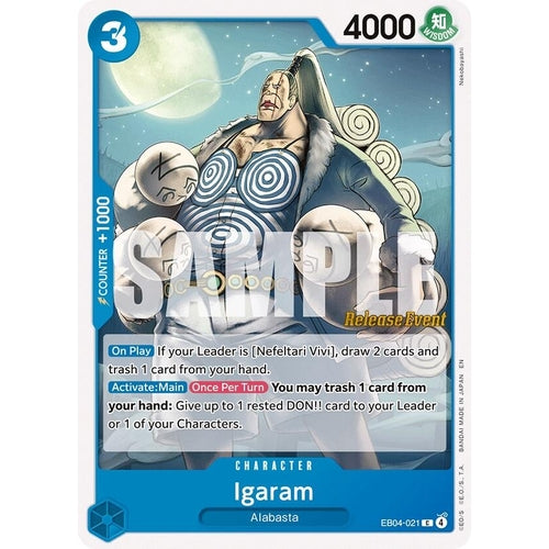 Image for Igaram (EB04-021) (The Azure Sea's Seven Release Event Cards) - One Piece Card Game