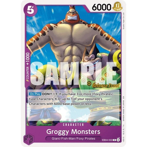 Image for Groggy Monsters (EB04-033) (The Azure Sea's Seven Release Event Cards) - One Piece Card Game