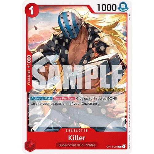 Image for Killer (OP14-005) (The Azure Sea's Seven Release Event Cards) - One Piece Card Game