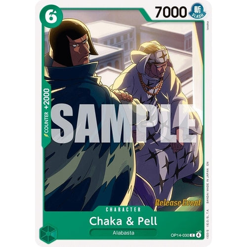 Image for Chaka & Pell - OP14-030 (OP14-030) (The Azure Sea's Seven Release Event Cards) - One Piece Card Game