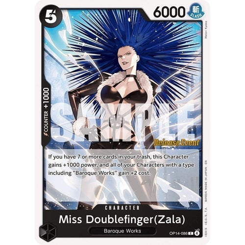 Image for Miss Doublefinger(Zala) (OP14-086) (The Azure Sea's Seven Release Event Cards) - One Piece Card Game