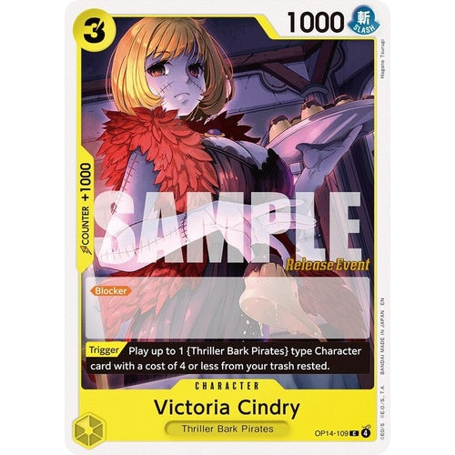 Image for Victoria Cindry (OP14-109) (The Azure Sea's Seven Release Event Cards) - One Piece Card Game