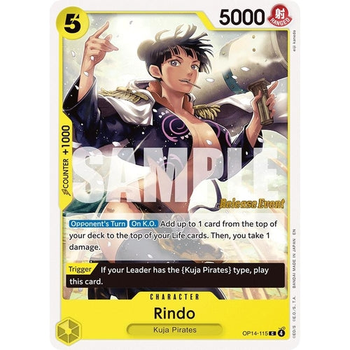 Image for Rindo (OP14-115) (The Azure Sea's Seven Release Event Cards) - One Piece Card Game