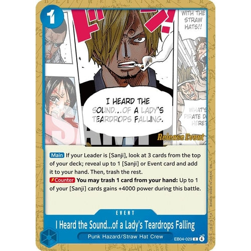 Image for I Heard the Sound...of a Lady's Teardrops Falling (EB04-029) (The Azure Sea's Seven Release Event Cards) - One Piece Card Game