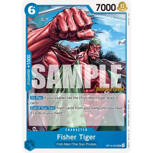 Image for Fisher Tiger (OP14-054) (The Azure Sea's Seven Release Event Cards) - One Piece Card Game